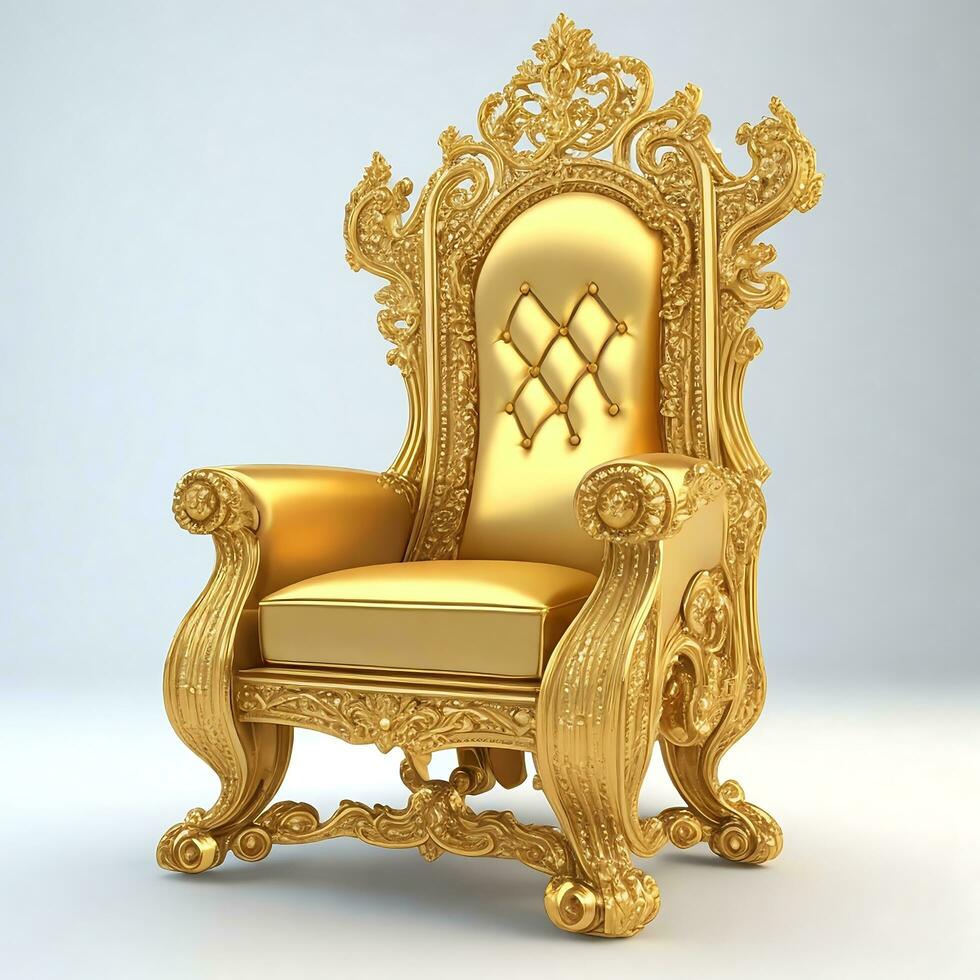 Luxury classical antique armchair for modern designed interior photo