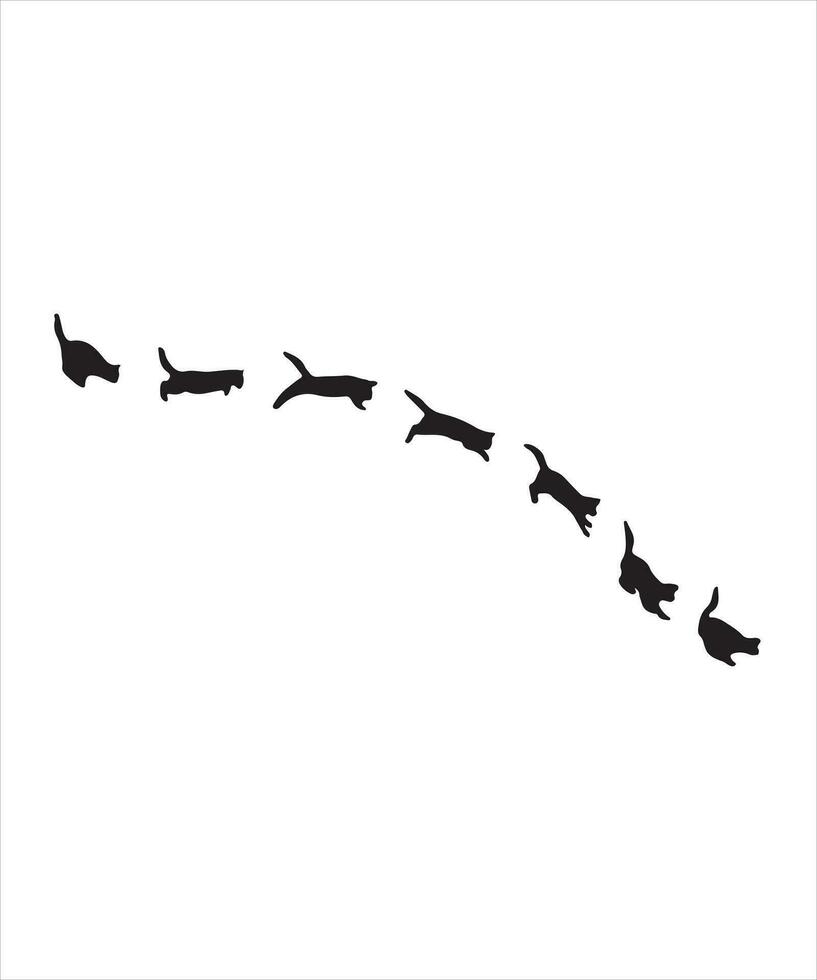 Cat Silhouette Vector Bundle