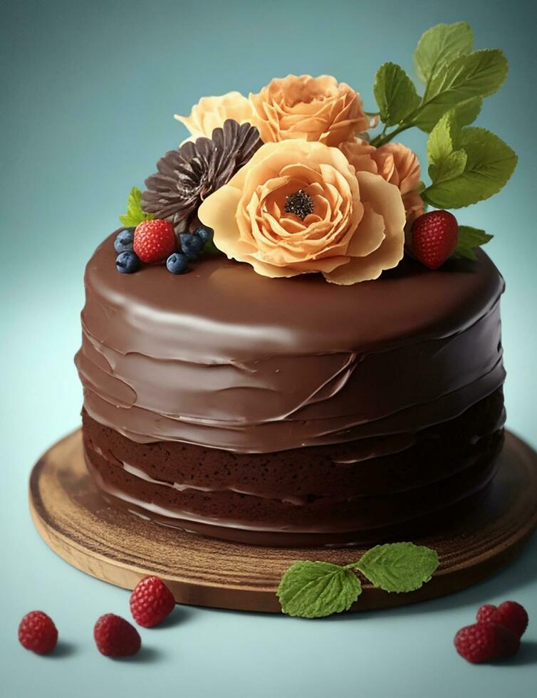 Beautiful cake Ai photo