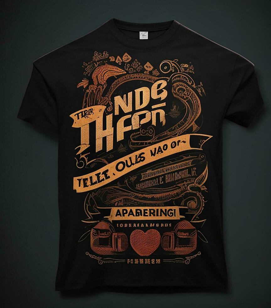 Abstract graphic typography t-shirt print photo