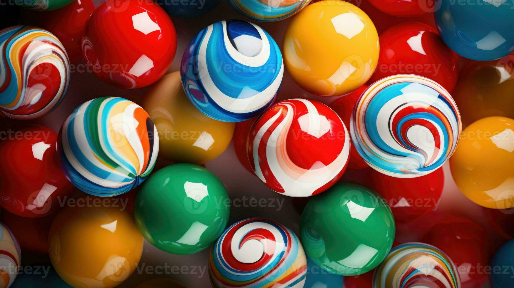 Gumballs background. Colorful candies. Assorted brightly colored dragees. Generative AI photo