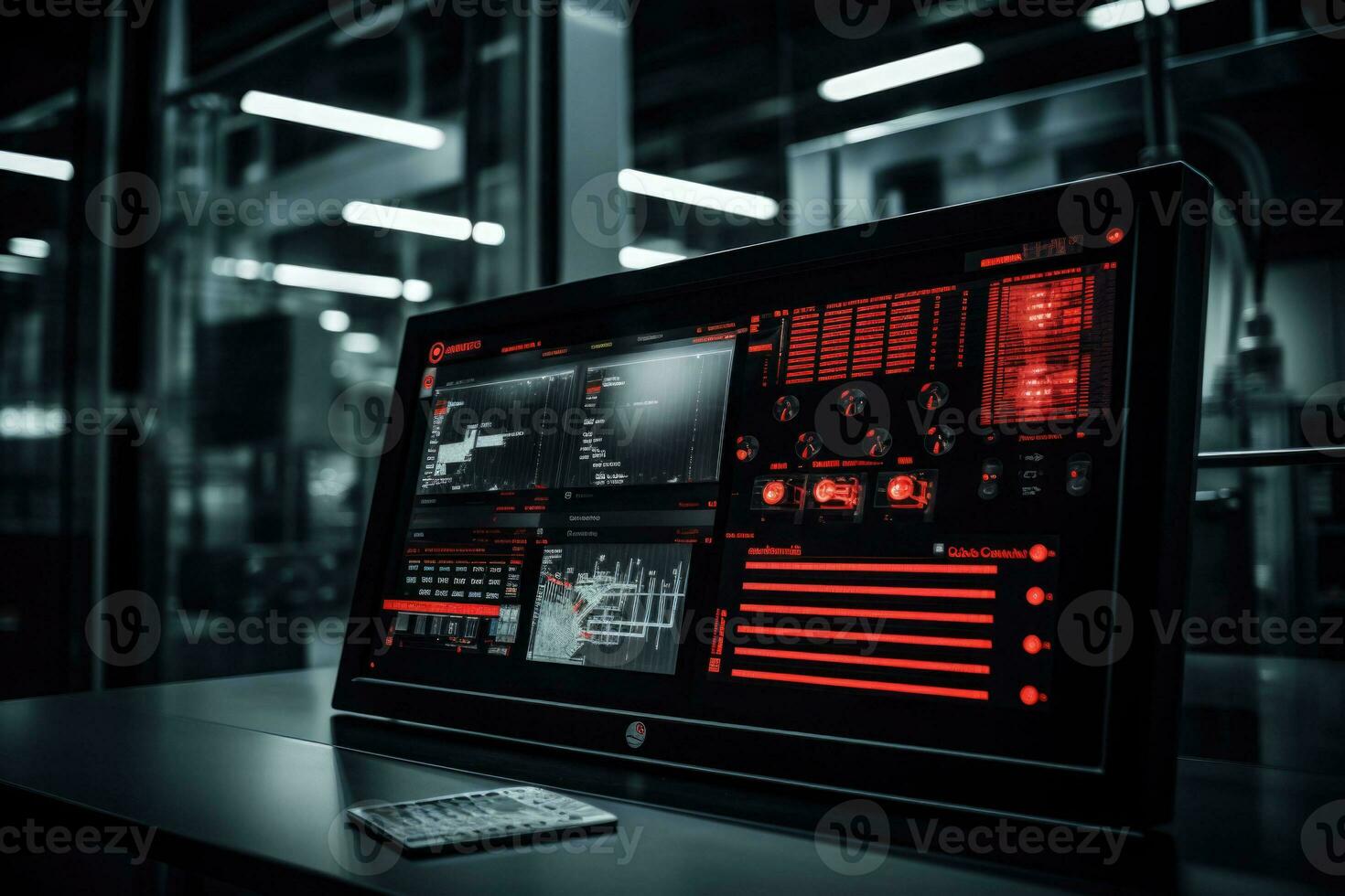 Data science. Scientist computing, analysing and visualizing complex data set on computer. AI generated photo