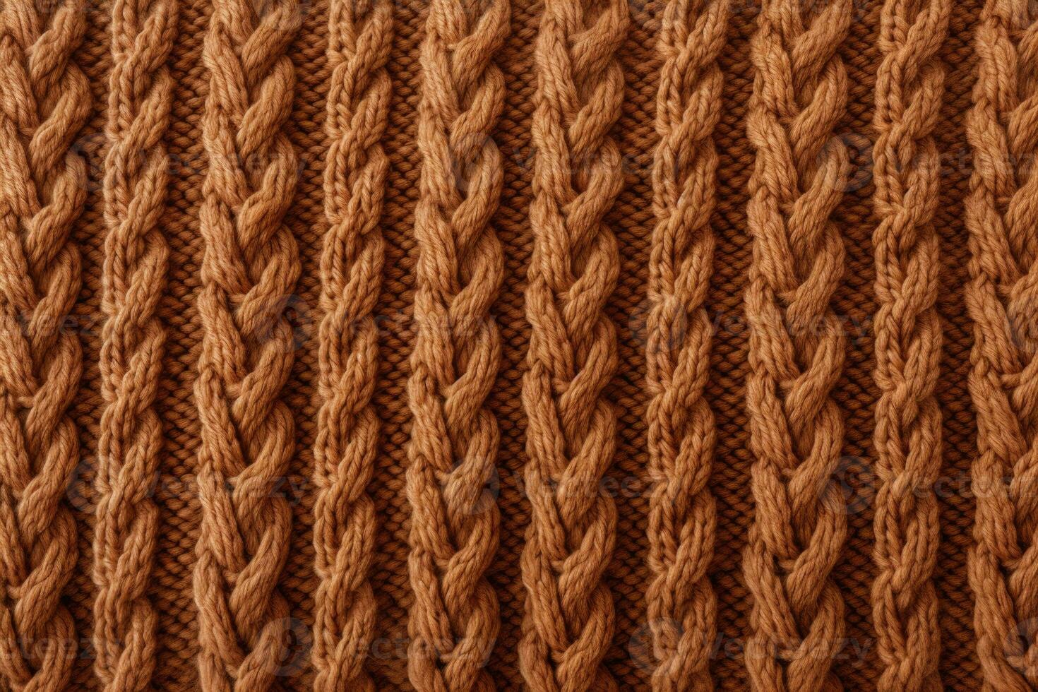 Knitted texture. Detail of a warm winter sweater. Generative AI photo