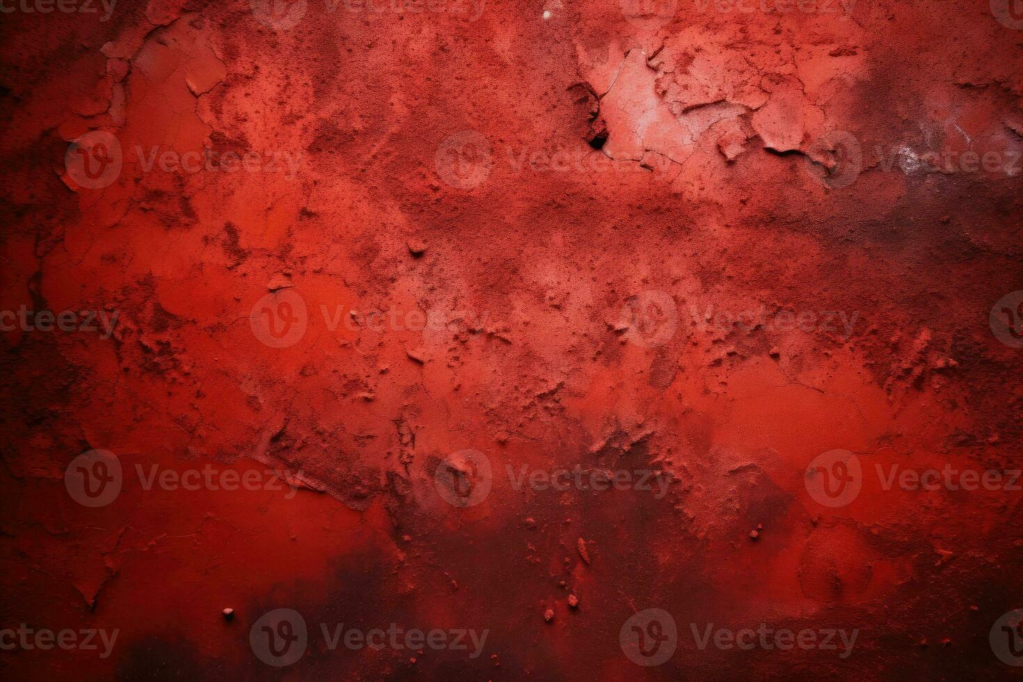 Concrete red wall. Background with distressed grunge texture. Generative AI photo