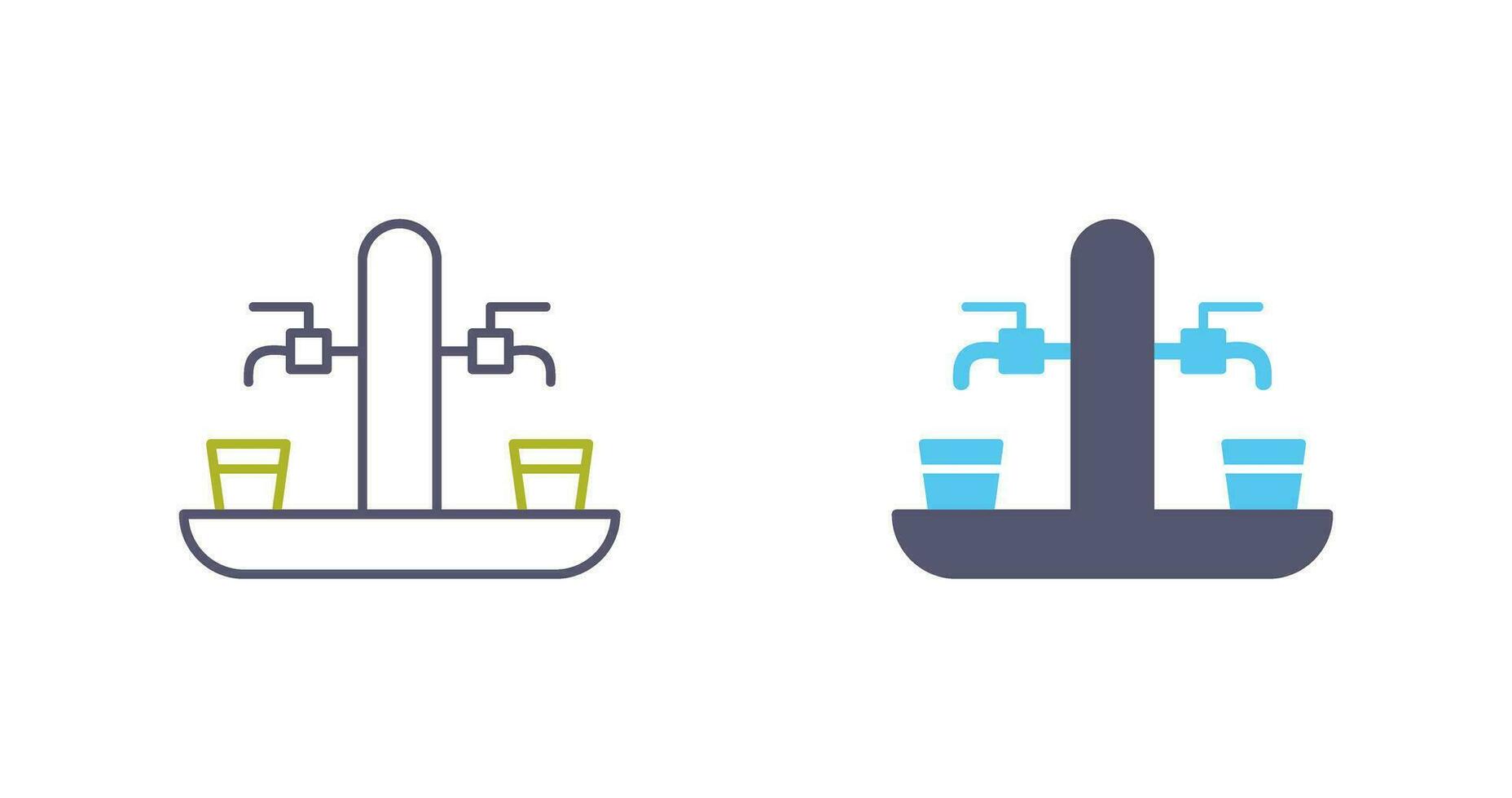 water Line Icon vector