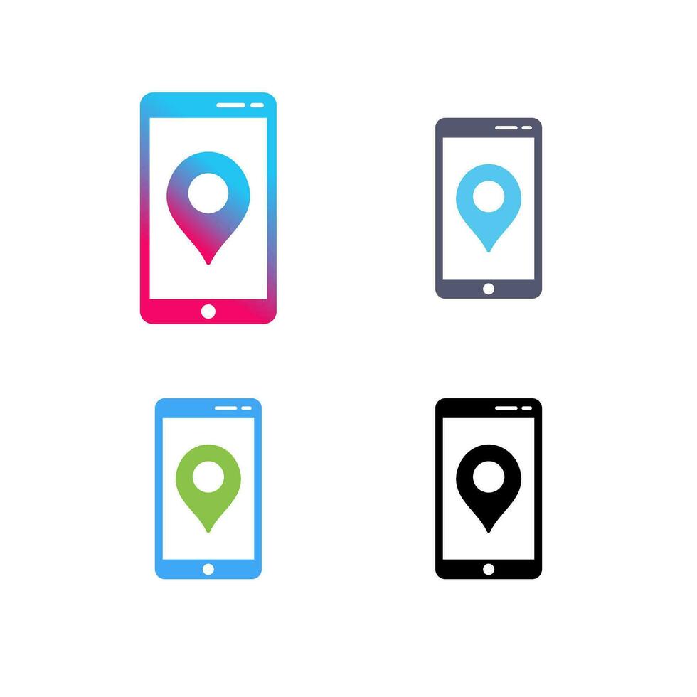 Unique GPS Service Vector Icon