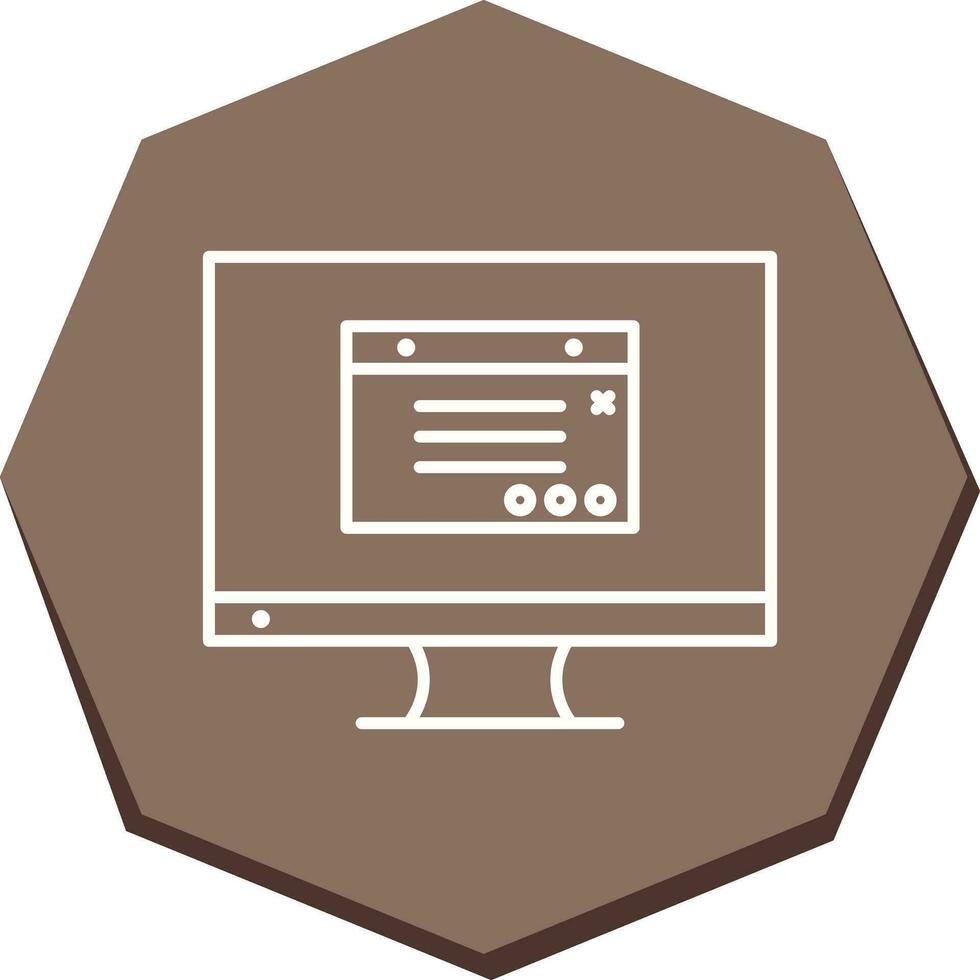 Unique Internet Ads Vector Icon