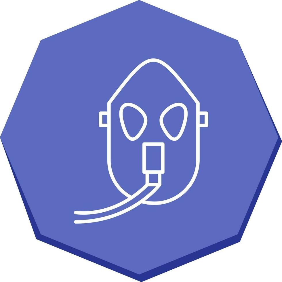 Unique Oxygen Mask Vector Icon