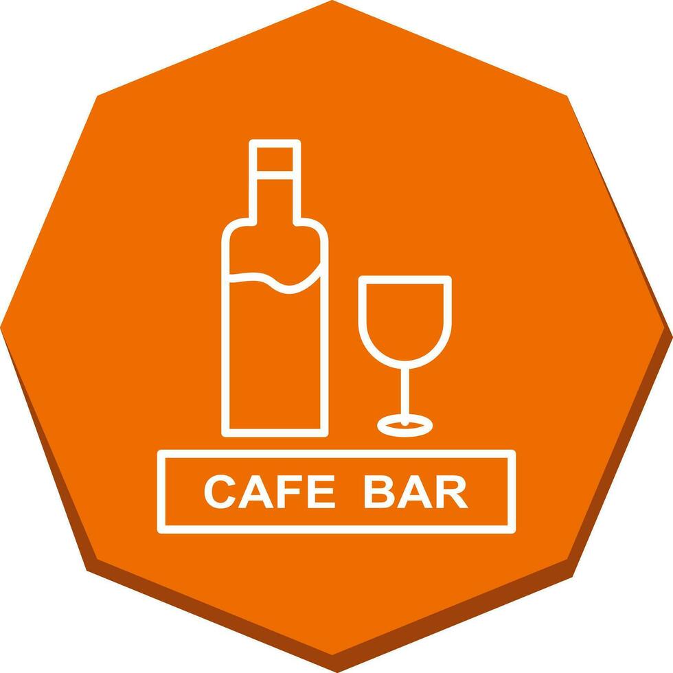 Unique Drinks Cafe Vector Icon