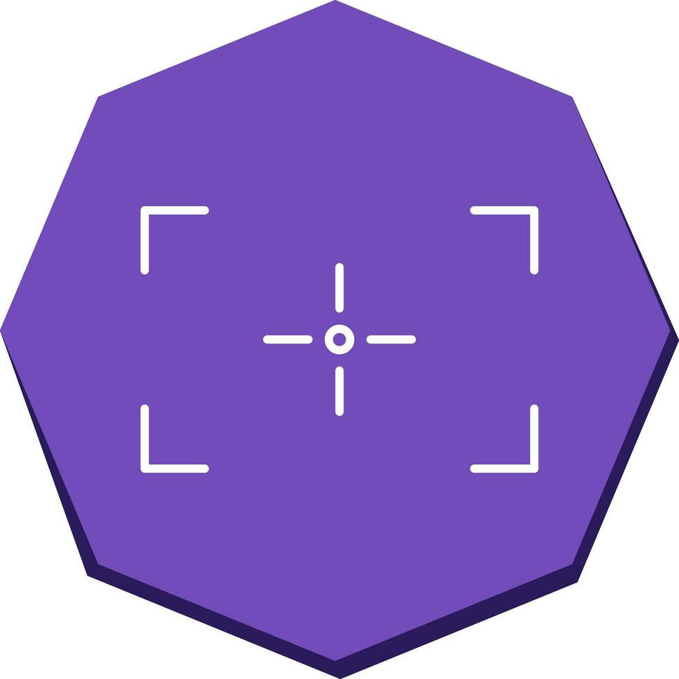 icono de vector de enfoque único