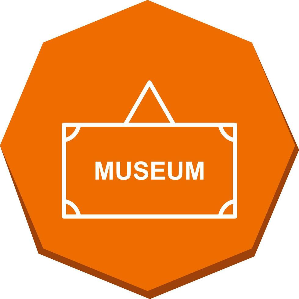Museum Tag Vector Icon