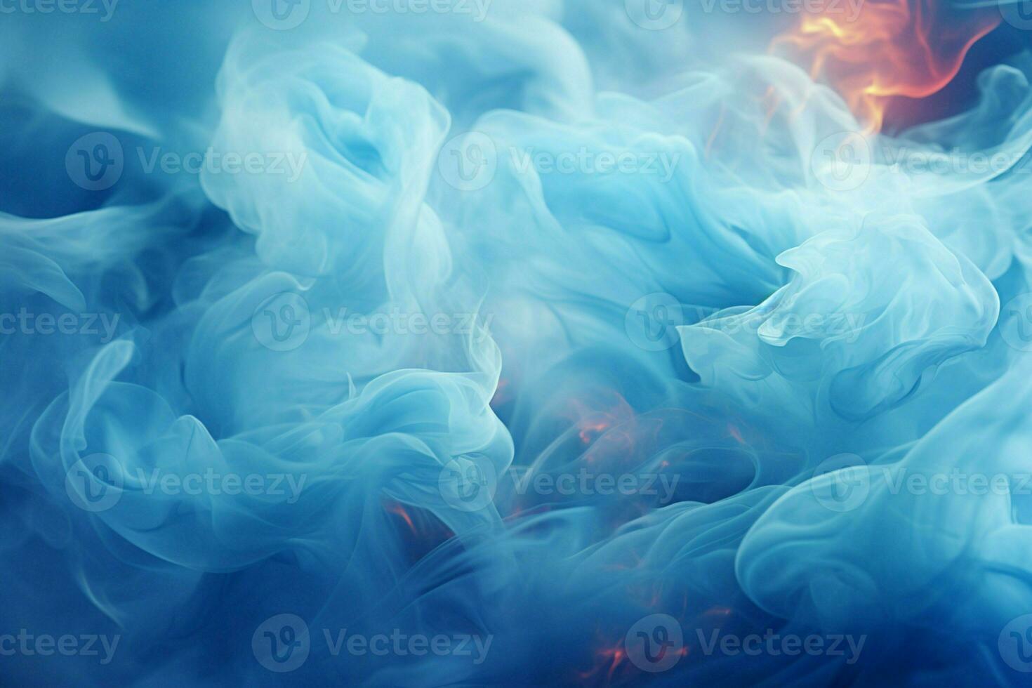 Ethereal haze, Abstract blue blur illustration forms a captivating and dreamlike background AI Generated photo