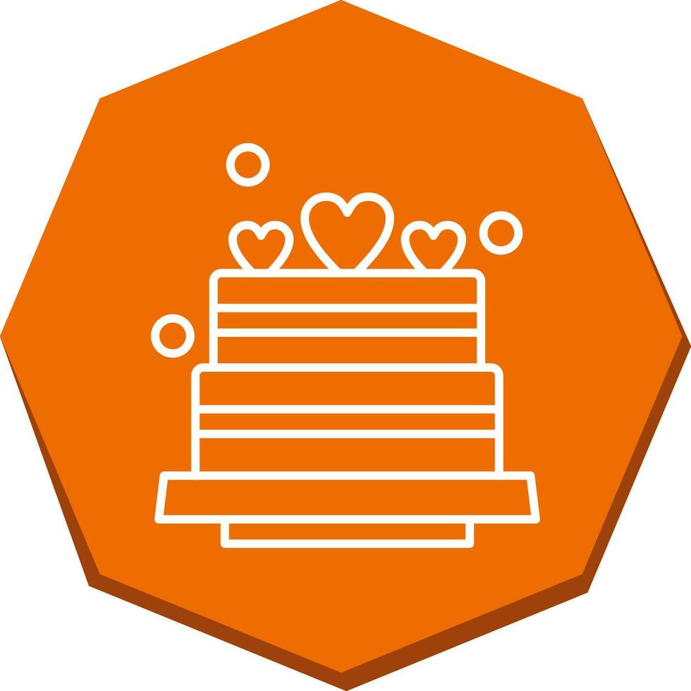 Wedding Cake Vector Icon