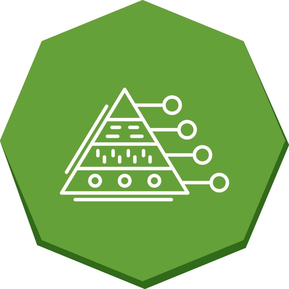 Pyramid Graph Vector Icon