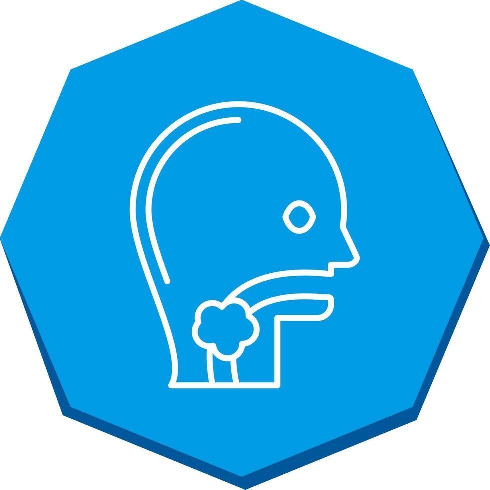 Throat Cancer Vector Icon