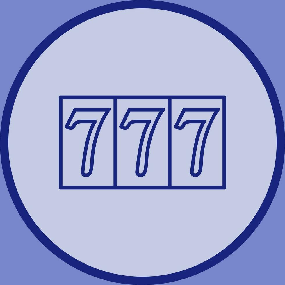 Triple Sevens Vector Icon