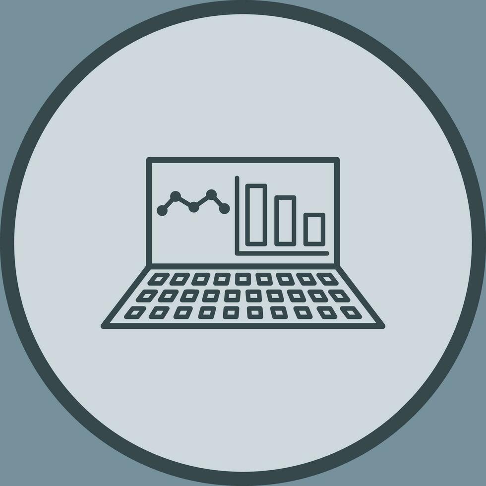 Unique Online Stats Vector Icon