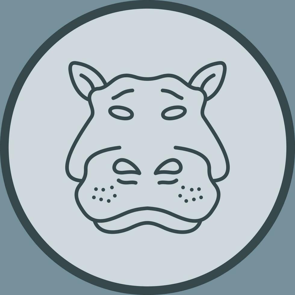 Hippo Vector Icon