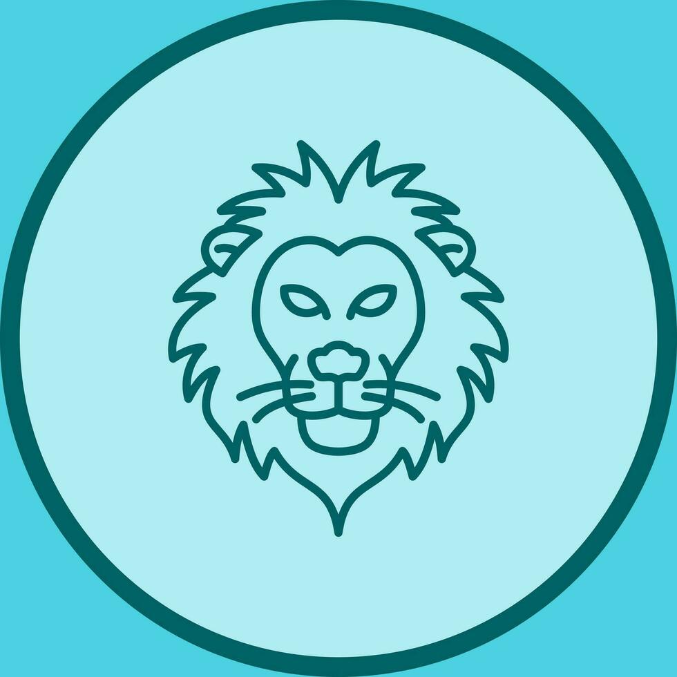 icono de vector de león