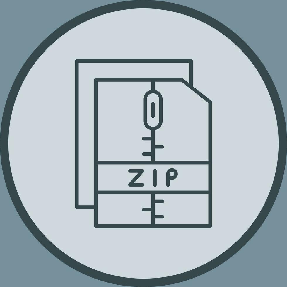 icono de vector de archivo zip