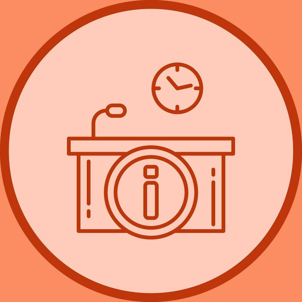 Information Desk Vector Icon
