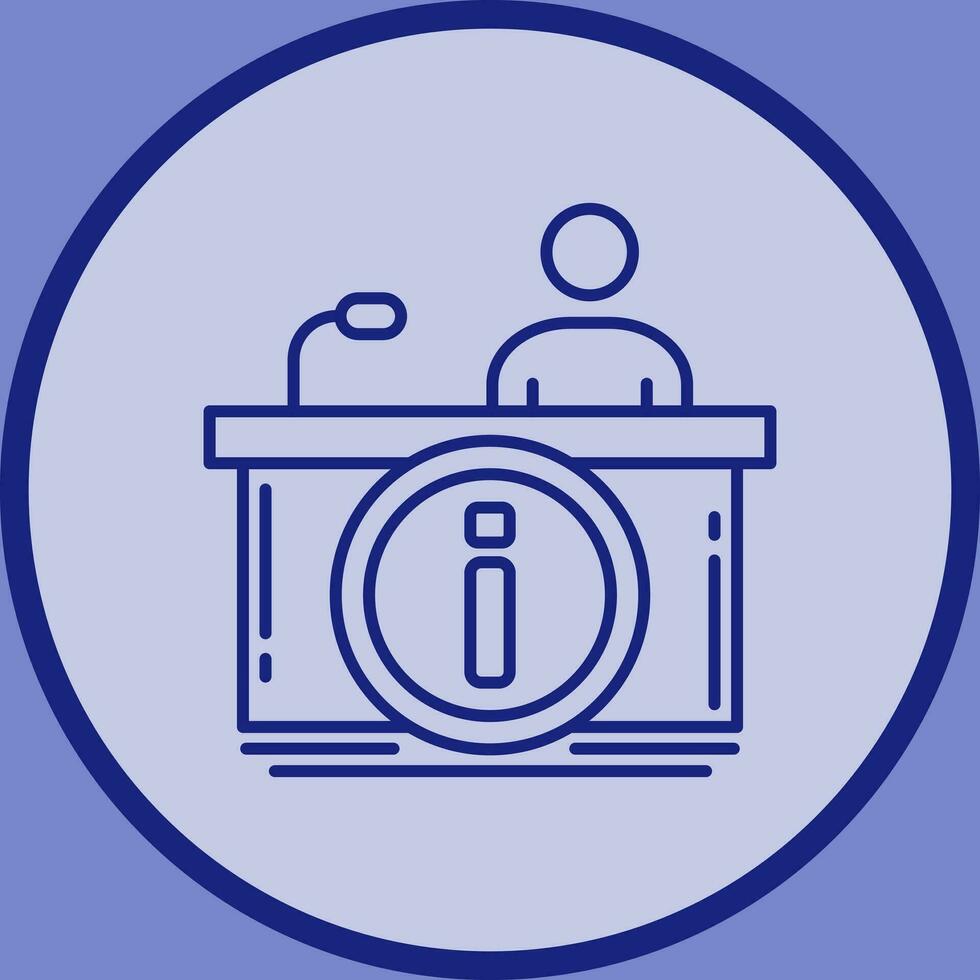 Information Desk Vector Icon