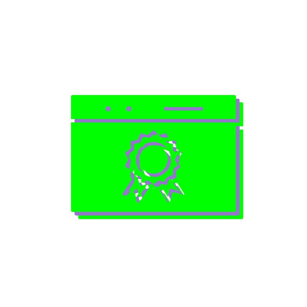 Unique Web Award Vector Icon