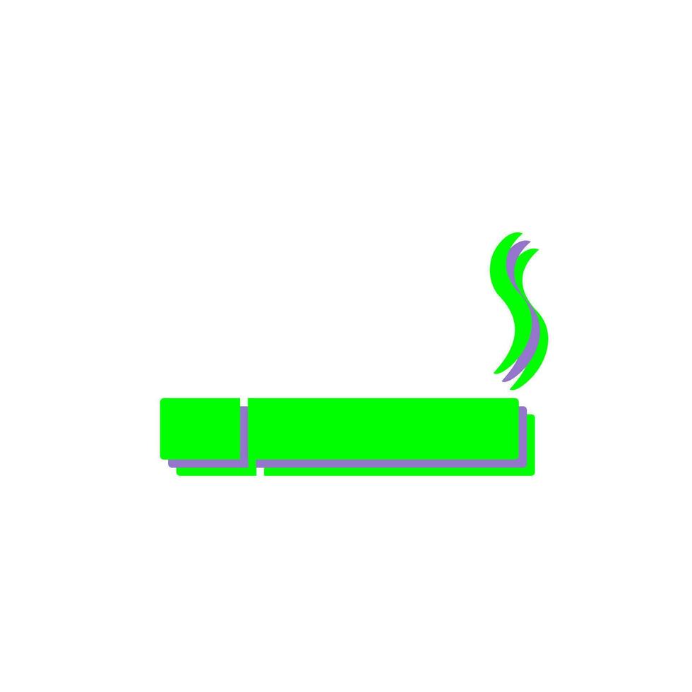 Unique Lit Cigarette Vector Icon