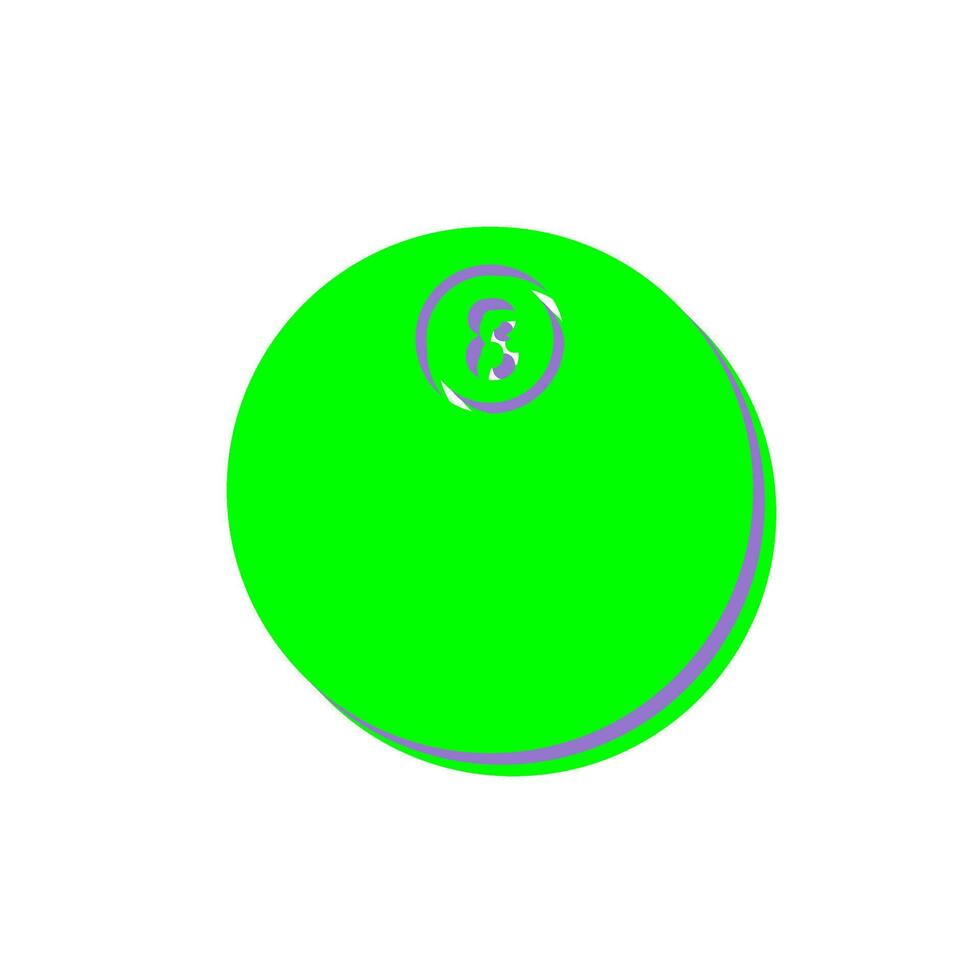 Unique Eight Ball Vector Icon