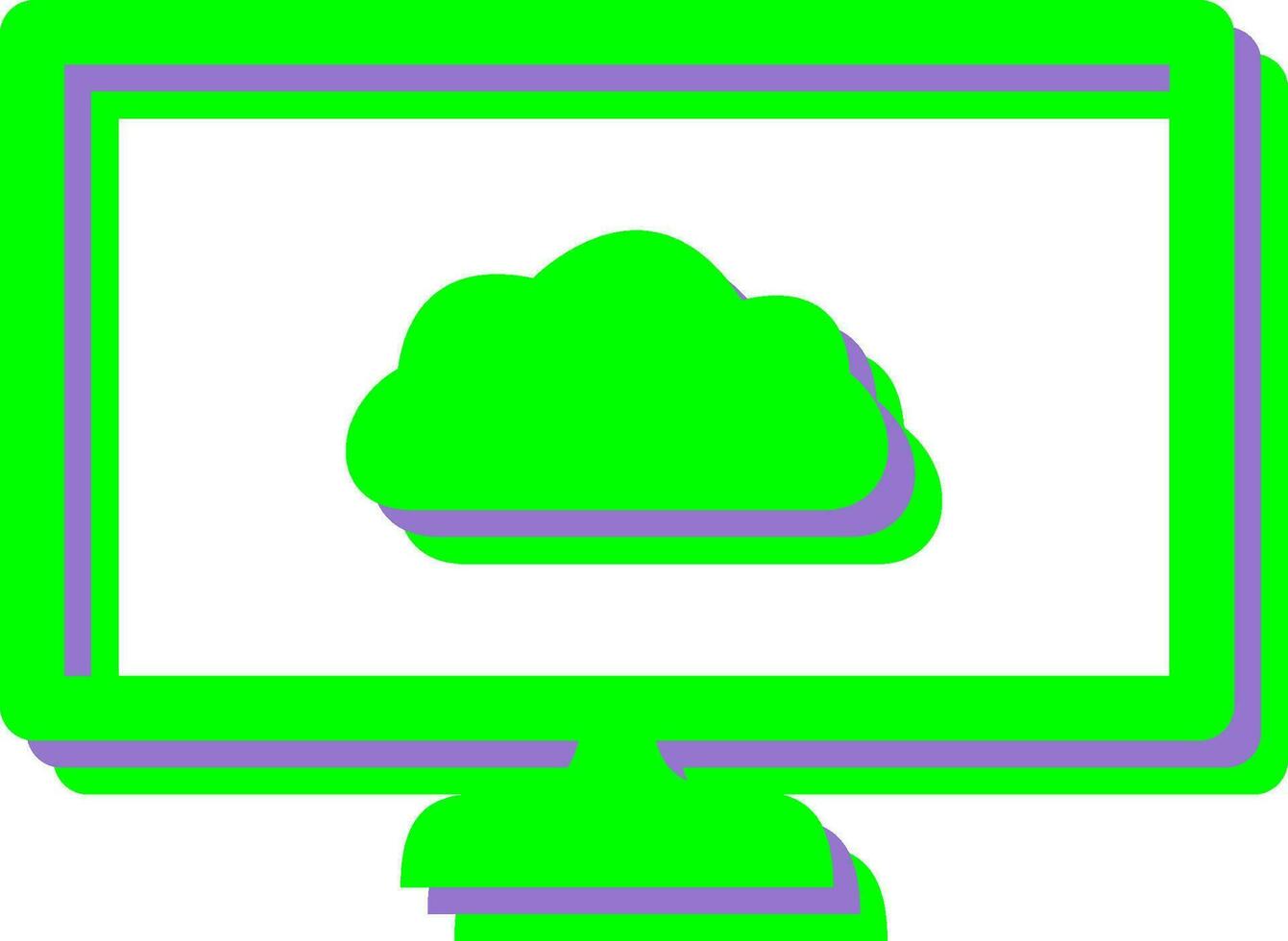 Unique Cloud System Vector Icon