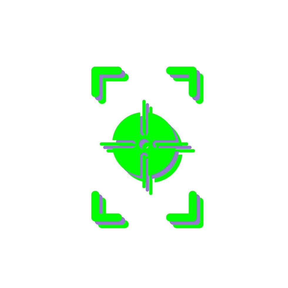 Unique Focus Vertical Vector Icon
