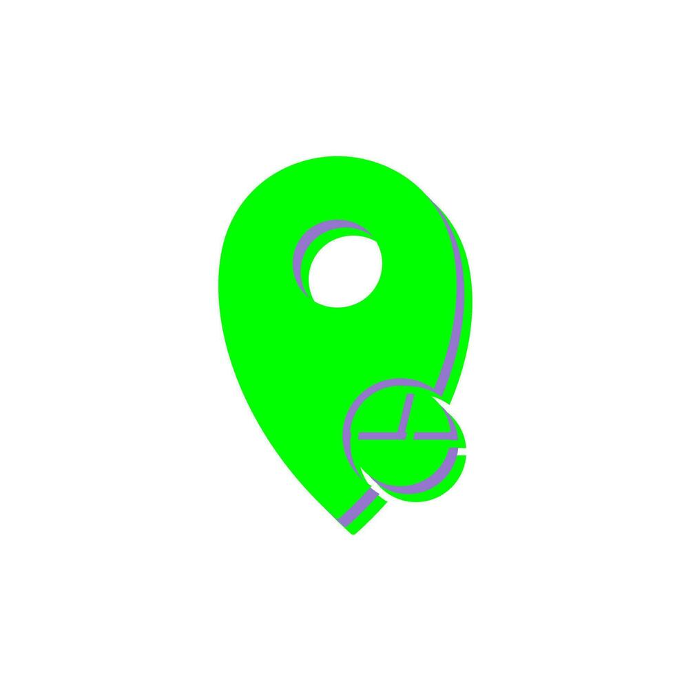 Location Statistics Vector Icon