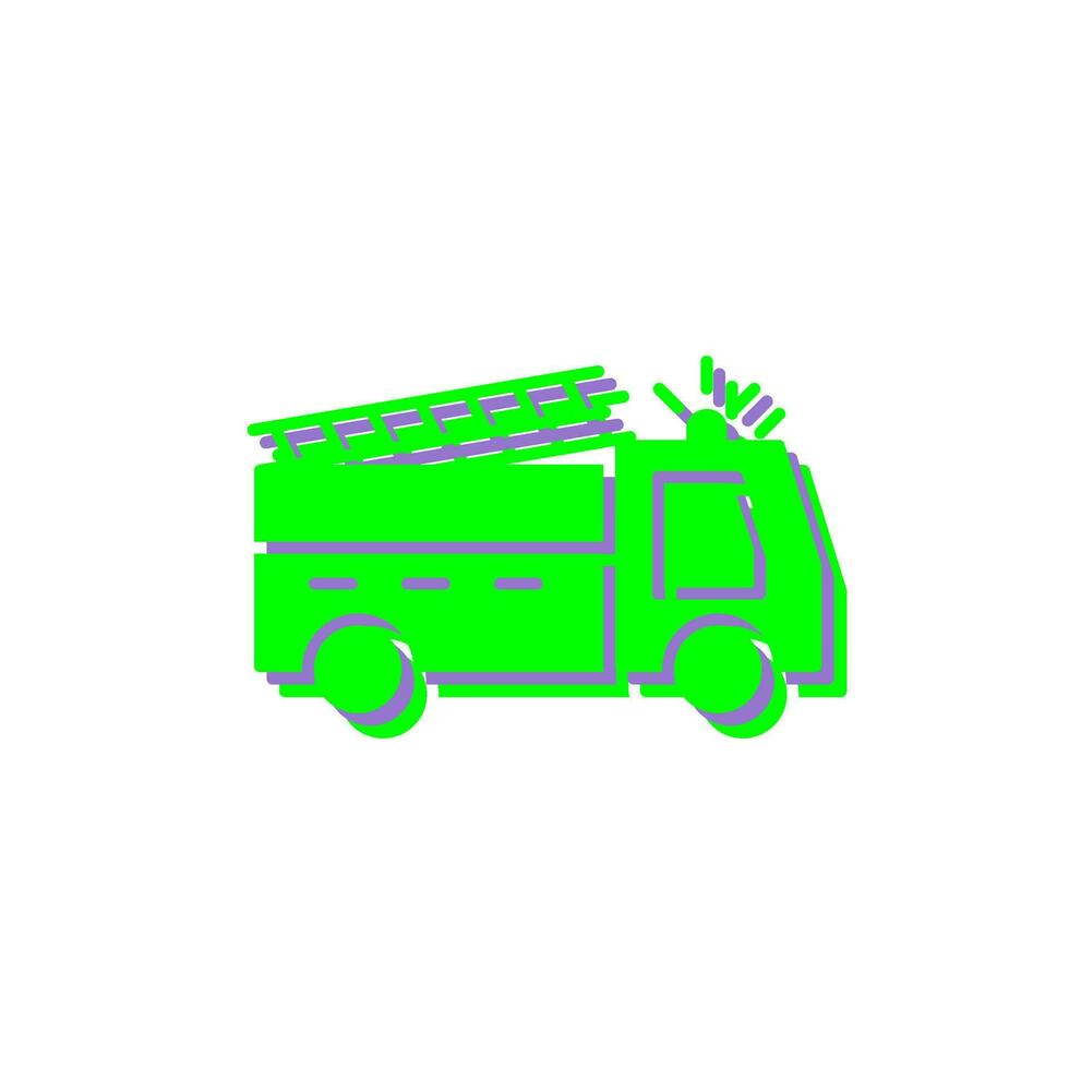 Unique Fire Truck Vector Icon