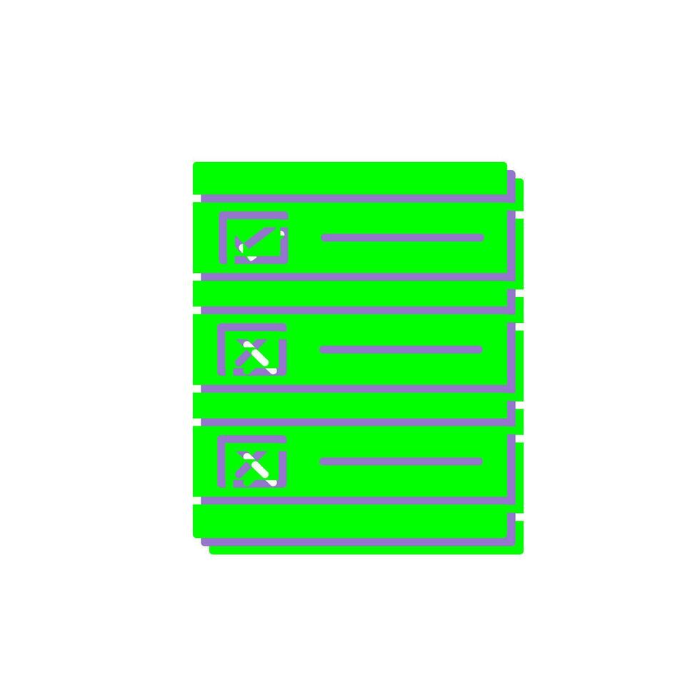Ballot Paper Vector Icon
