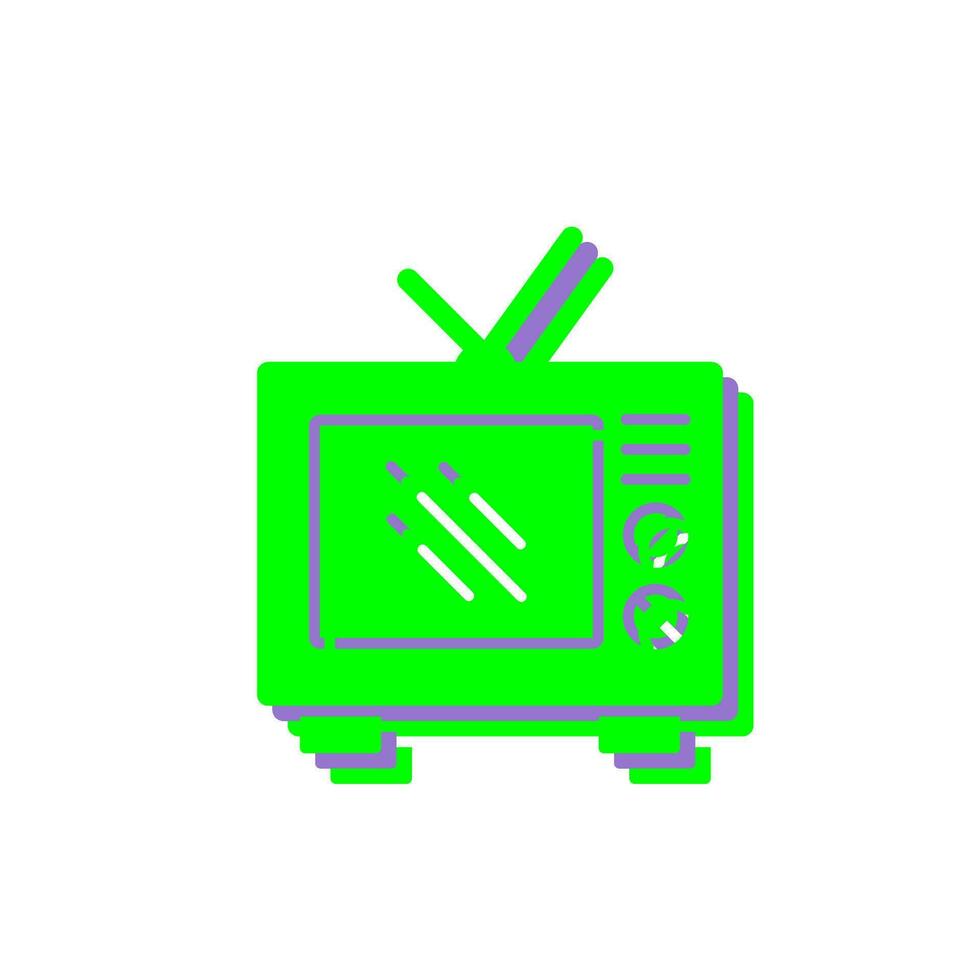 Old TV Vector Icon