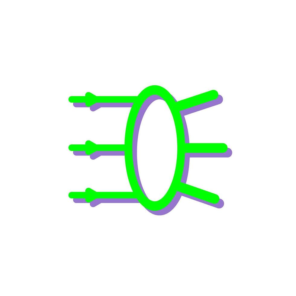 Refraction Vector Icon