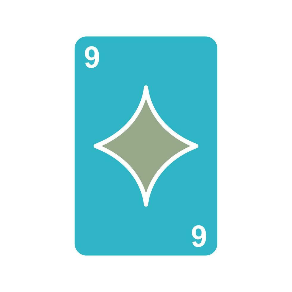Diamonds Card Vector Icon