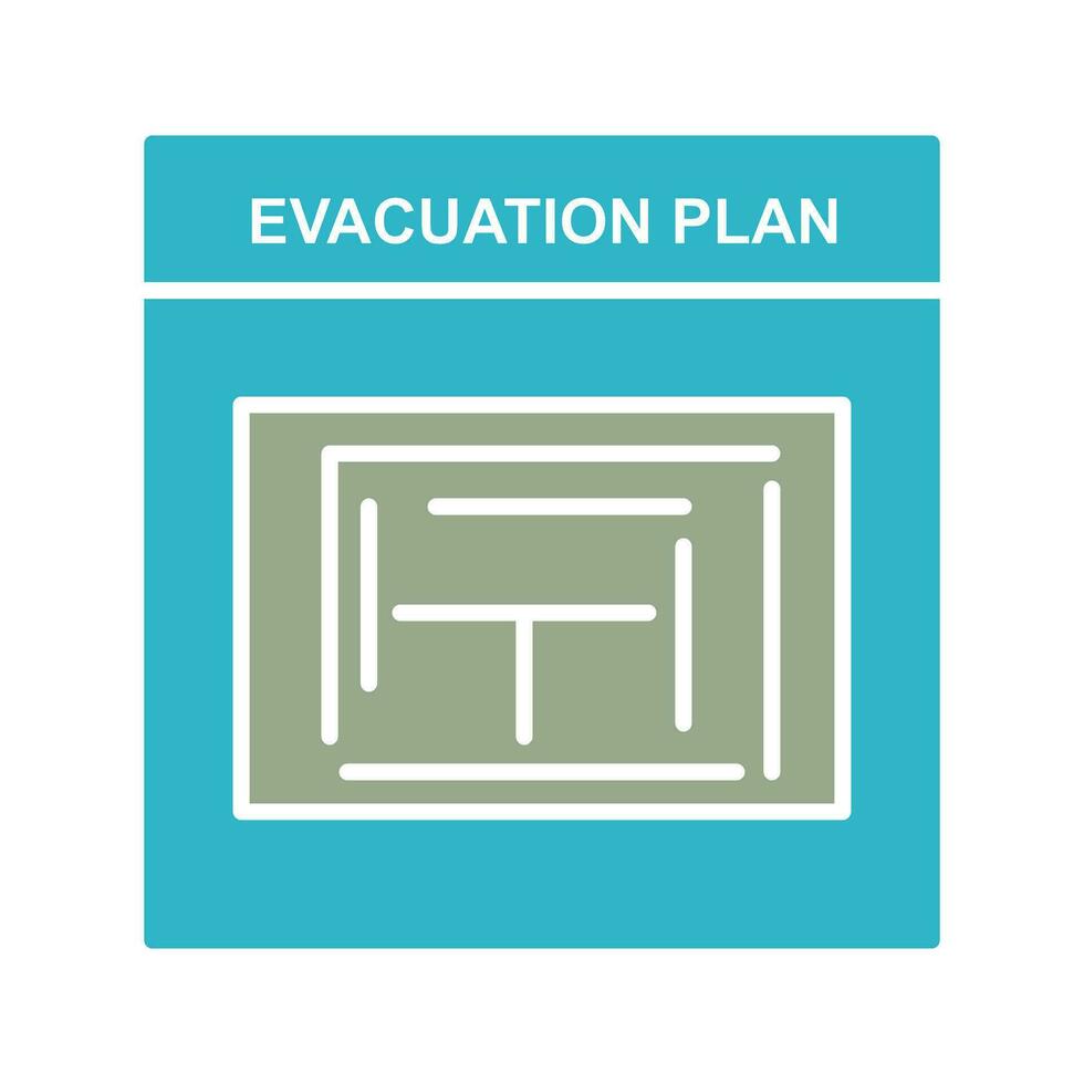 Evacuation Plan Vector Icon