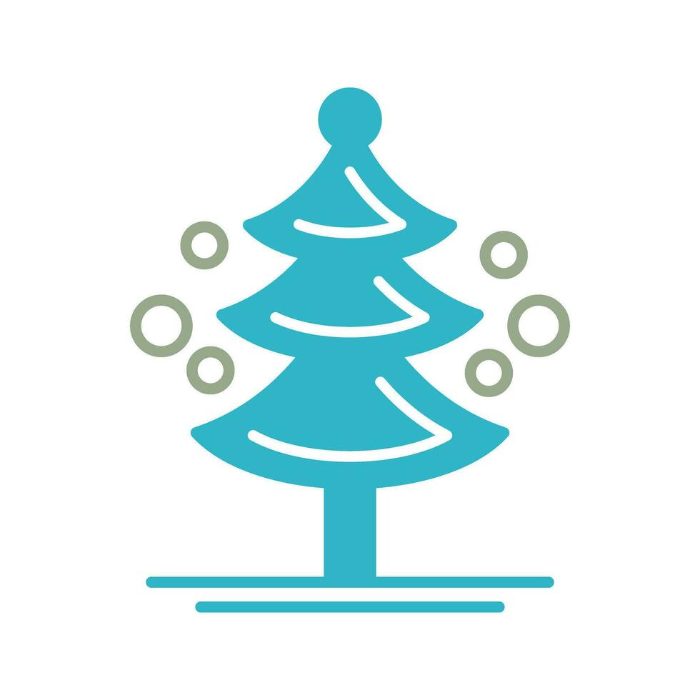 icono de vector de árbol de pino