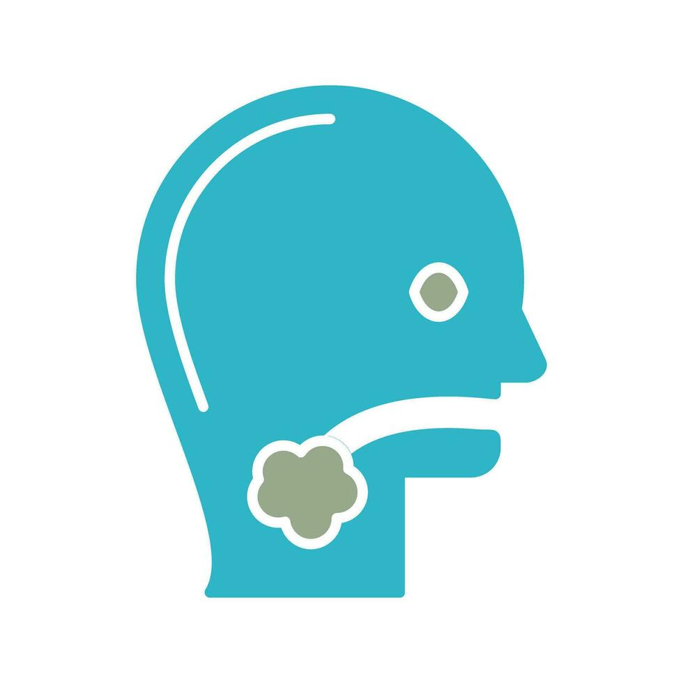 Throat Cancer Vector Icon