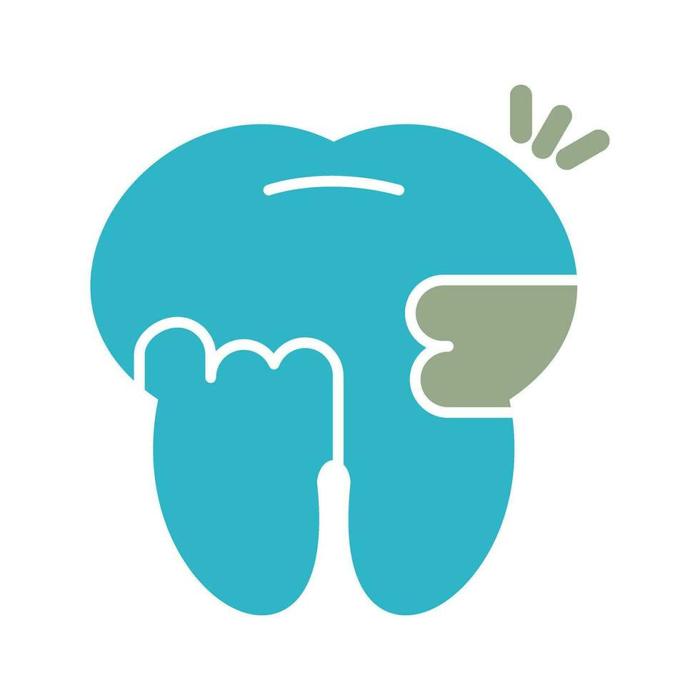 Toothache And Plaque Vector Icon