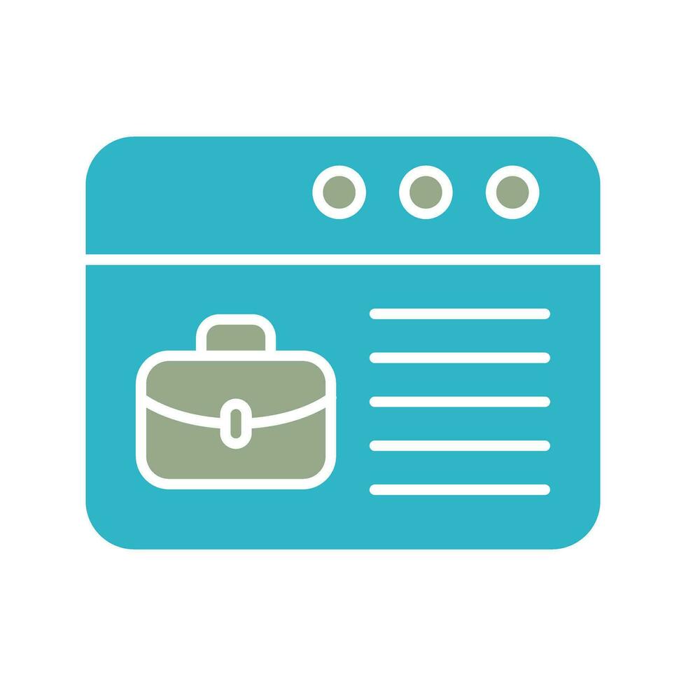 icono de vector de reclutamiento en línea