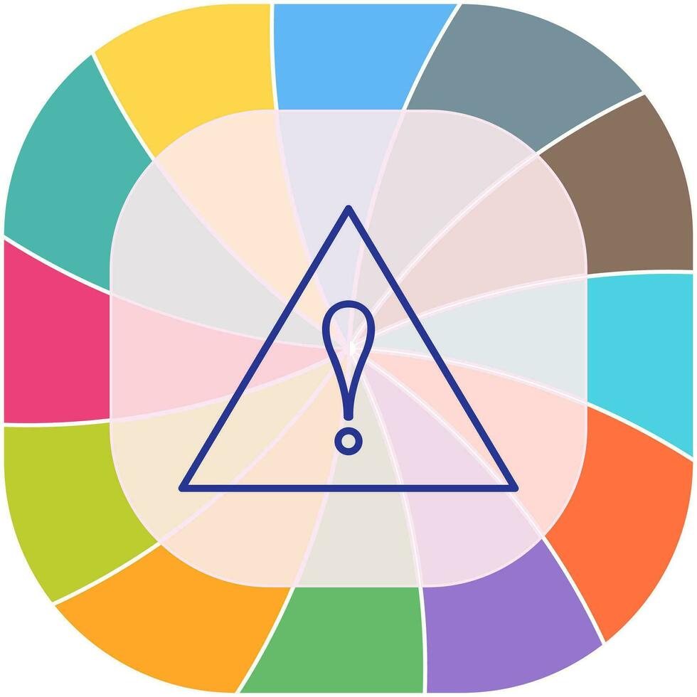 Unique Alert Vector Icon