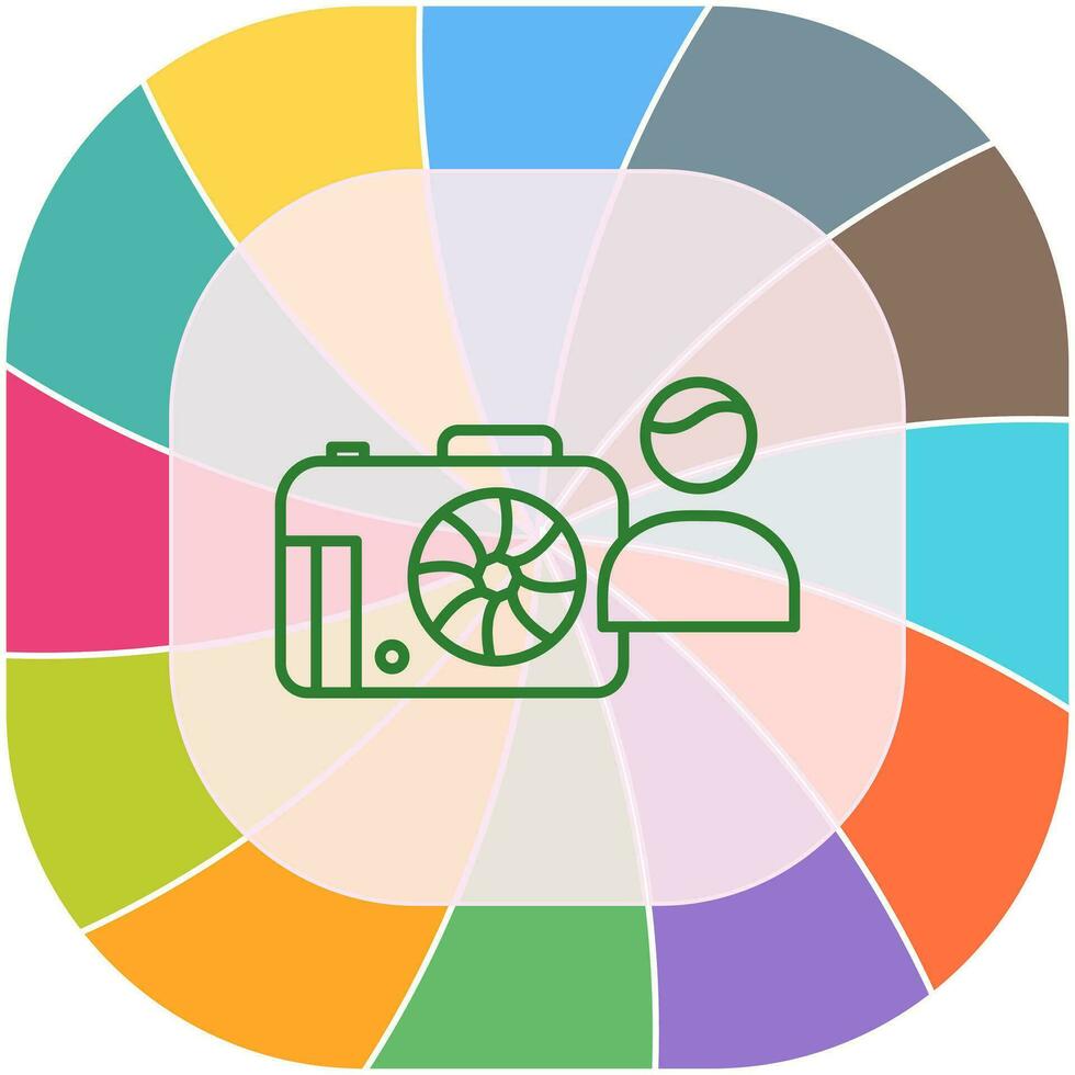 Unique Photographer Vector Icon