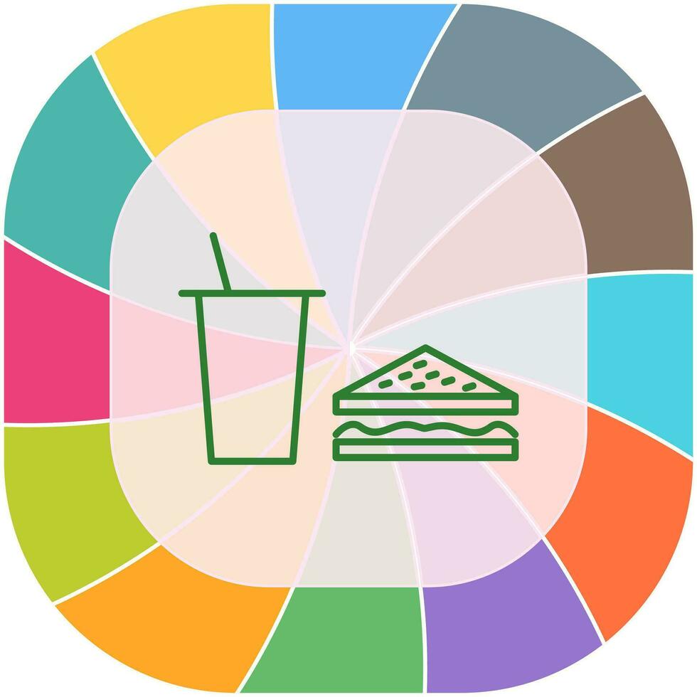 Unique Lunch Vector Icon