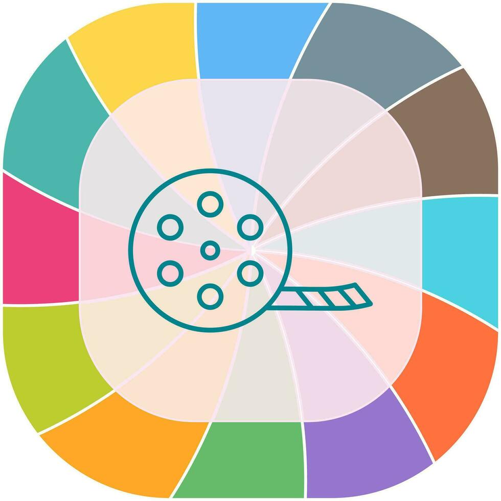 Unique Film Reel Vector Icon