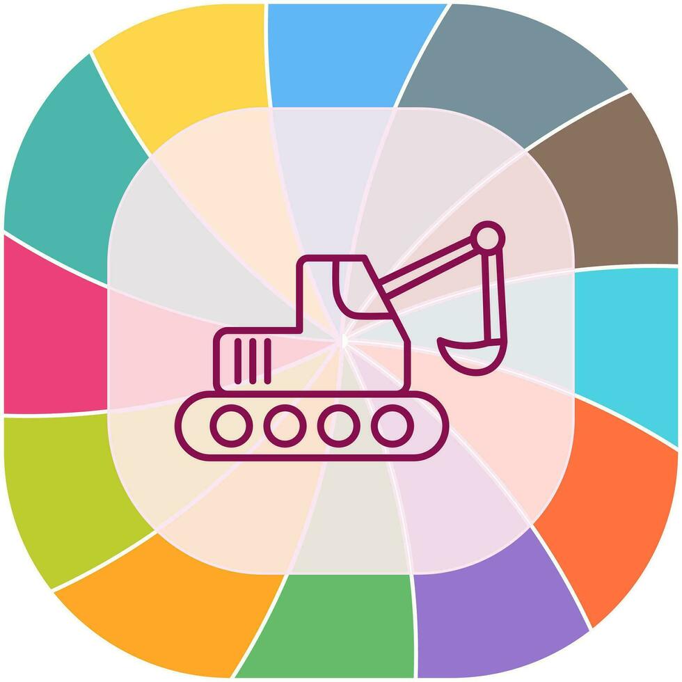 Escavator Vector Icon