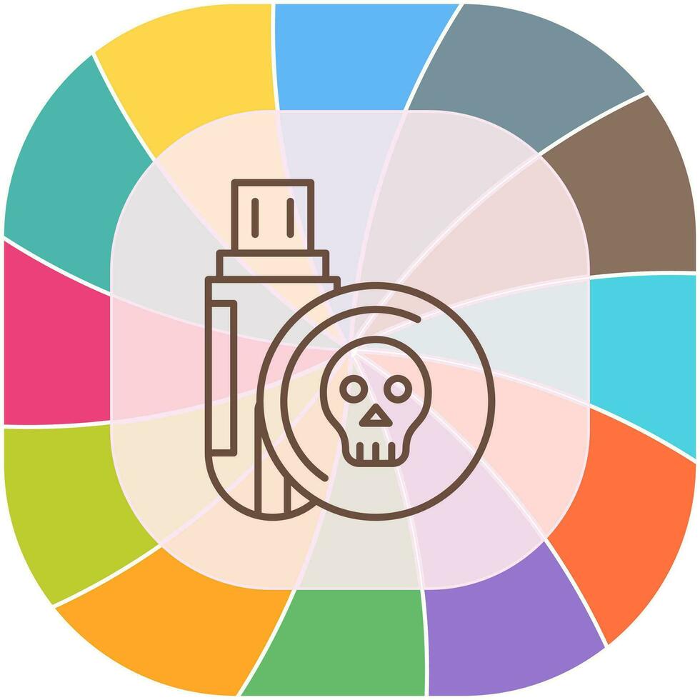 Infected Usb Drive Vector Icon