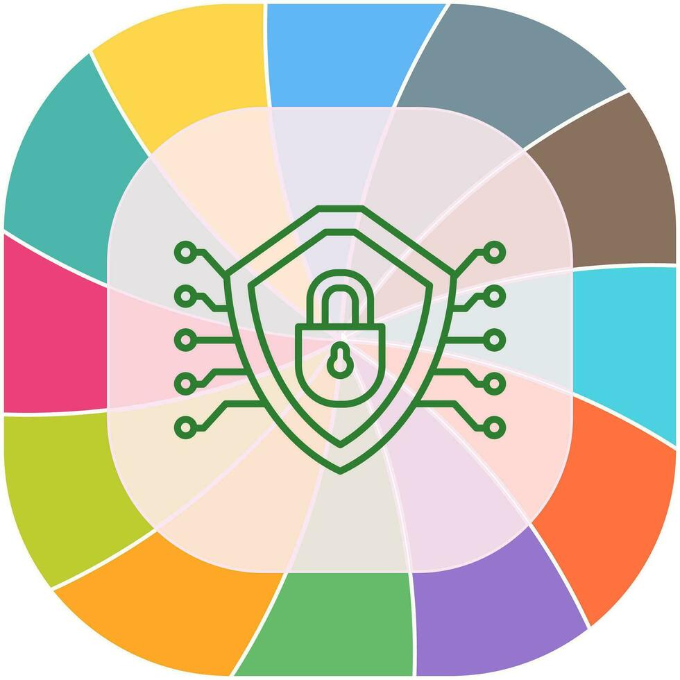 Cyber Security Vector Icon