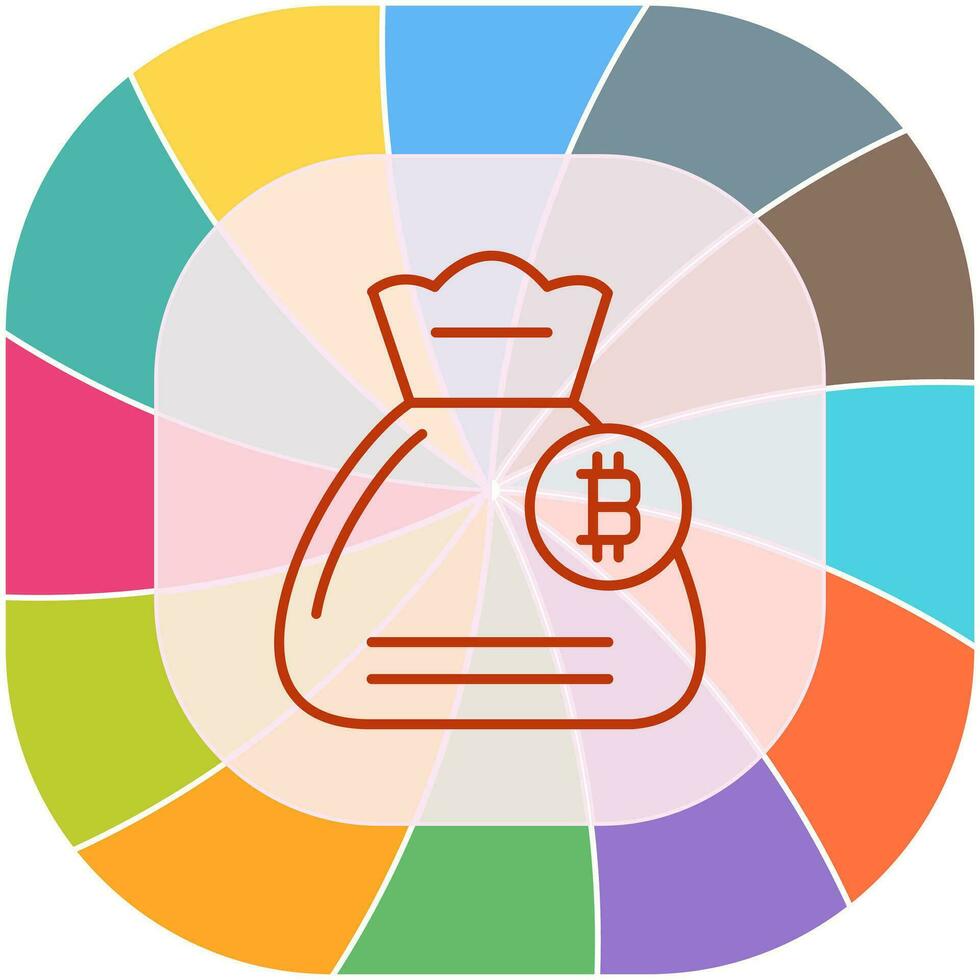 icono de vector de bolsa de dinero